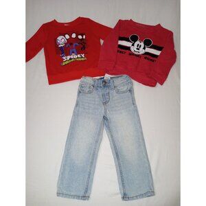 Boys Clothing Bundle Size 2T Excellent Condition 3 pieces Jeans Sweaters Winter